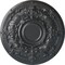 Ekena Millwork Oslo Ceiling Medallion (Fits Canopies up to 10 1/2"), Hand-Painted Pewter, 28 1/8"OD x 1 3/4"P CM28OSPES - alternate 1